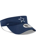 New Era Dallas Cowboys Mens Navy Blue 2020 Training Adjustable Visor