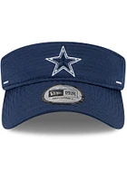 New Era Dallas Cowboys Mens Navy Blue 2020 Training Adjustable Visor