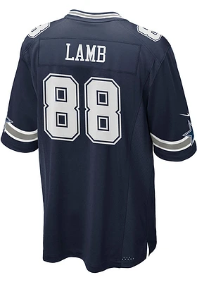 CeeDee Lamb  Dallas Cowboys Navy Blue Road Game Football Jersey