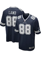 CeeDee Lamb  Dallas Cowboys Navy Blue Road Game Football Jersey