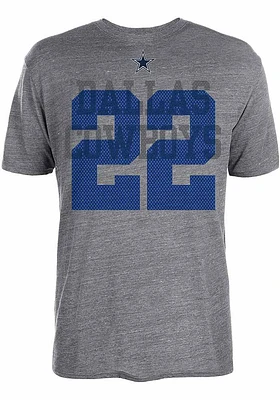 Emmitt Smith Dallas Cowboys Grey Maynard Short Sleeve Fashion Player T Shirt