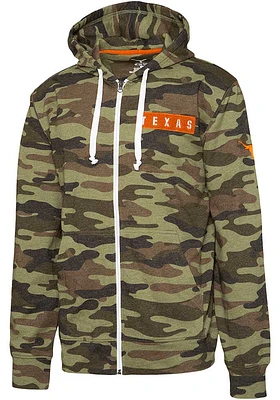 Texas Longhorns Mens Green Nieuport Long Sleeve Full Zip Jacket