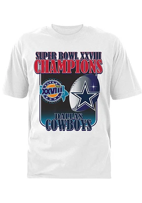Dallas Cowboys White SB XVII Short Sleeve T Shirt