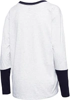 Dallas Cowboys Womens Silver Eleanor LS Tee