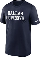 Nike Dallas Cowboys Navy Blue Legend Coaches Short Sleeve T Shirt