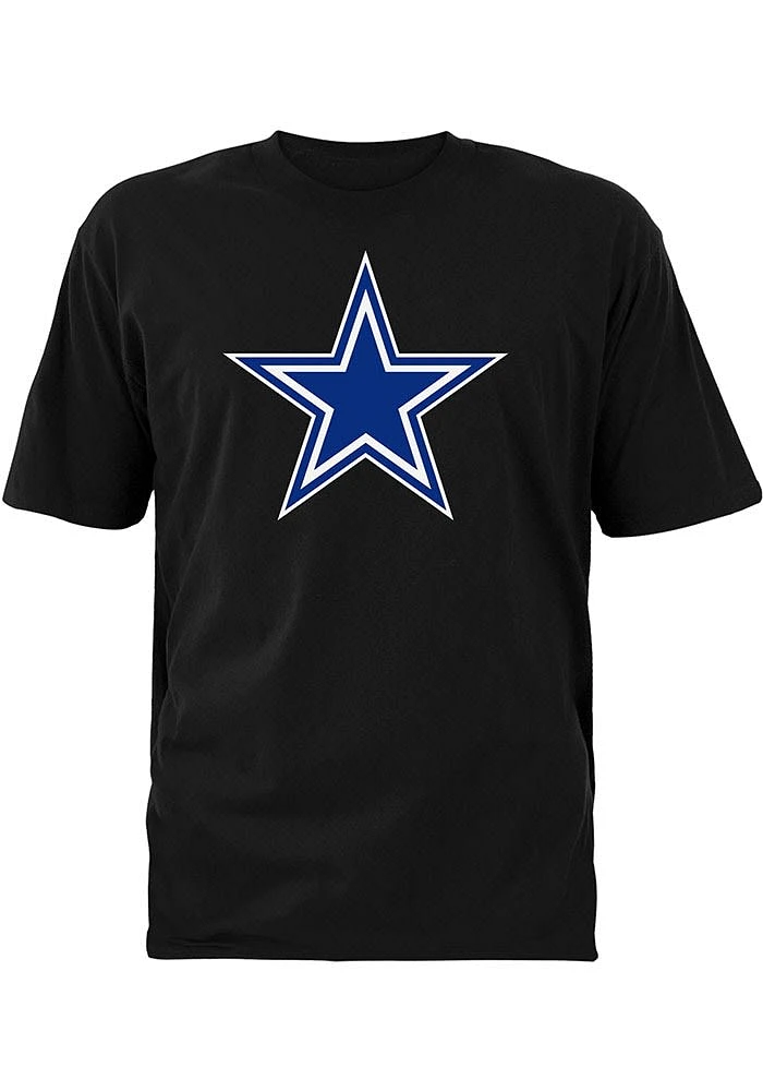 Dallas Cowboys Black Primary Logo Short Sleeve T Shirt