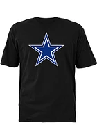Dallas Cowboys Black Primary Logo Short Sleeve T Shirt