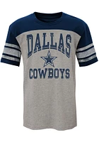 Dallas Cowboys Youth Grey Penant Short Sleeve Fashion T-Shirt