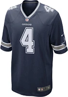 Dak Prescott  Nike Dallas Cowboys Navy Blue Road Game Football Jersey