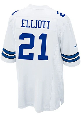 Ezekiel Elliott  Nike Dallas Cowboys White Home Game Football Jersey