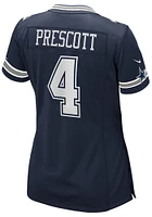 Dak Prescott  Nike Dallas Cowboys Womens Navy Blue Road Game Football Jersey