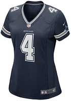 Dak Prescott  Nike Dallas Cowboys Womens Navy Blue Road Game Football Jersey