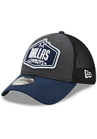 Dallas Cowboys Mens Grey 2021 NFL Draft 39THIRTY Flex Hat