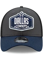 Dallas Cowboys Mens Grey 2021 NFL Draft 39THIRTY Flex Hat