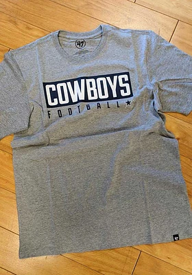 47 Dallas Cowboys Grey Dub Major Super Rival Short Sleeve T Shirt