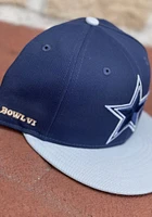 New Era Dallas Cowboys Mens Navy Blue Super Bowl VI Side Patch 59FIFTY Fitted Hat