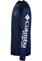 Columbia Dallas Cowboys Navy Blue TERMINAL TACKLE Long Sleeve T-Shirt