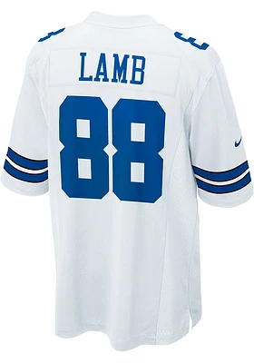 CeeDee Lamb  Dallas Cowboys White Home Game Football Jersey