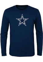 Dallas Cowboys Youth Navy Blue Logo Series Long Sleeve T-Shirt