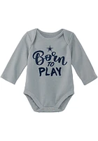 Dallas Cowboys Baby Navy Blue Little Player 2 PK LS One Piece