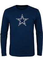 Dallas Cowboys Toddler Navy Blue Primary Logo Long Sleeve T-Shirt