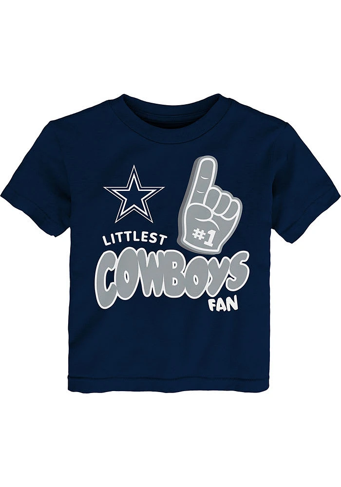 Dallas Cowboys Toddler Navy Blue Littlest Fan Short Sleeve T-Shirt