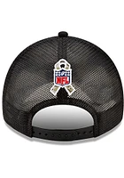 New Era Dallas Cowboys 2021 Salute to Service Trucker 9TWENTY Adjustable Hat - Black