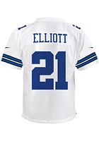 Ezekiel Elliott Dallas Cowboys Youth White Nike Game Edition Football Jersey