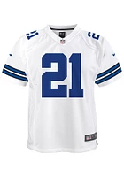 Ezekiel Elliott Dallas Cowboys Youth White Nike Game Edition Football Jersey