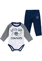 Dallas Cowboys Infant Navy Blue Touchdown Set Top and Bottom