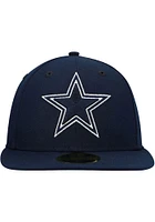 New Era Dallas Cowboys Mens Navy Blue Basic 59FIFTY Fitted Hat