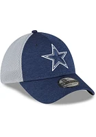 New Era Dallas Cowboys Mens Navy Blue Shadowed 39THIRTY Flex Hat