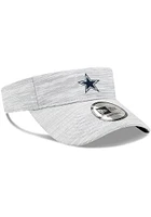New Era Dallas Cowboys Mens Grey Distinct Adjustable Visor