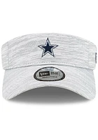 New Era Dallas Cowboys Mens Grey Distinct Adjustable Visor