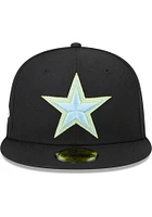 New Era Dallas Cowboys Mens Black Multi Color Pack 59FIFTY Fitted Hat