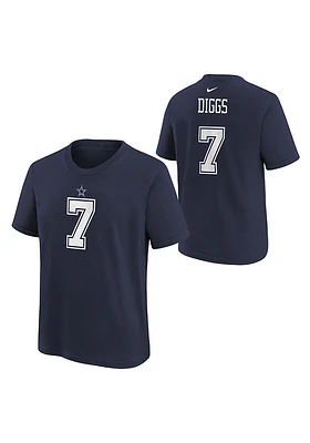 Trevon Diggs Dallas Cowboys Youth Navy Blue NN Nike Player Tee
