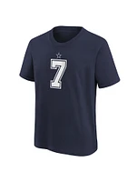 Trevon Diggs Dallas Cowboys Youth Navy Blue NN Nike Player Tee