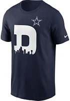 Nike DALLAS Cowboys Navy Blue LOCAL Short Sleeve T Shirt