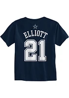 Ezekiel Elliott Dallas Cowboys Infant NN Short Sleeve T-Shirt Navy Blue