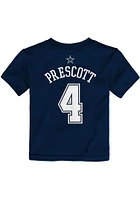 Dak Prescott Dallas Cowboys Infant NN Short Sleeve T-Shirt Navy Blue