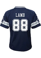 CeeDee Lamb Dallas Cowboys Toddler Navy Blue Nike Game Football Jersey