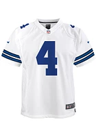 Dak Prescott Dallas Cowboys Youth White Nike Game Football Jersey
