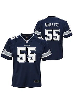 Leighton Vander Esch Dallas Cowboys Youth Navy Blue Nike Game Football Jersey