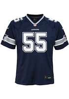 Leighton Vander Esch Dallas Cowboys Youth Navy Blue Nike Game Football Jersey
