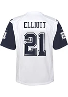 Ezekiel Elliott Dallas Cowboys Youth White Nike Game Football Jersey