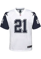 Ezekiel Elliott Dallas Cowboys Youth White Nike Game Football Jersey