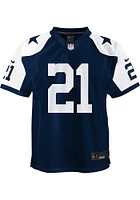Ezekiel Elliott Dallas Cowboys Youth Navy Blue Nike Alt Game Football Jersey