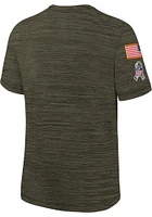 Nike Dallas Cowboys Youth Olive Salute To Service Velocity Short Sleeve T-Shirt