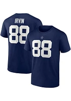 Michael Irvin Dallas Cowboys Navy Blue RETIRED AUTHENTIC STACK Short Sleeve Player T Shirt