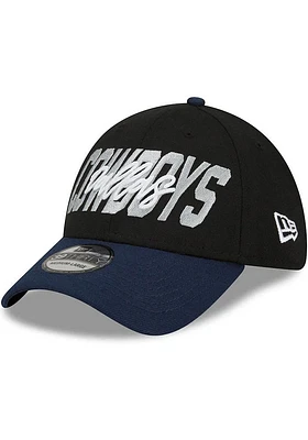 New Era Dallas Cowboys Black JR 2022 NFL Draft 39THIRTY Youth Flex Hat
